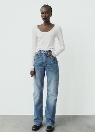 Джинси zara, джинси wide leg zara, широкі джинси zara