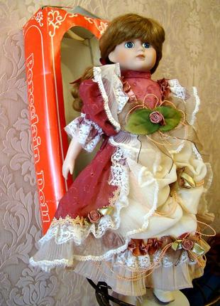 Фарфоровая интерьерная кукла винтаж 2