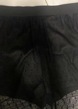 Сексуальная кружевная прозрачная юбочка с шортами акция скидки2 фото