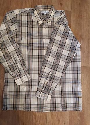 Стильна картата чоловіча нова сорочка сорочка