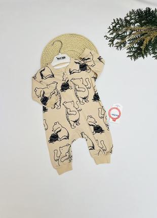 Ромпер детский с принтом "bear honey bucket"