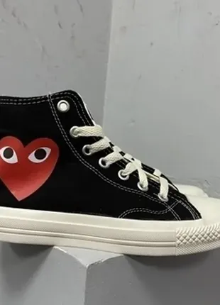 Кеди comme des garçons play x converse2