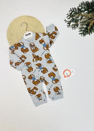 Ромпер детский с принтом мишки mos
