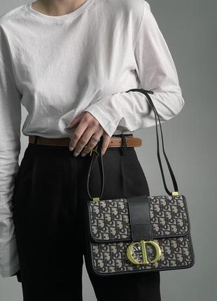 Стильна натуральна жіноча сумка christian dior текстиль на плече діор6 фото