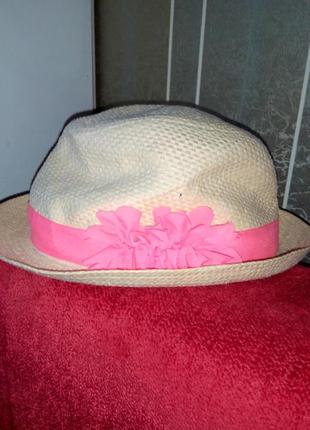 Натуральная шляпа на девочку3 фото