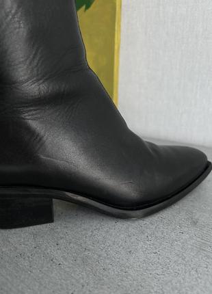 Шкіряні ботильйони allsaints leonora leather boots7 фото