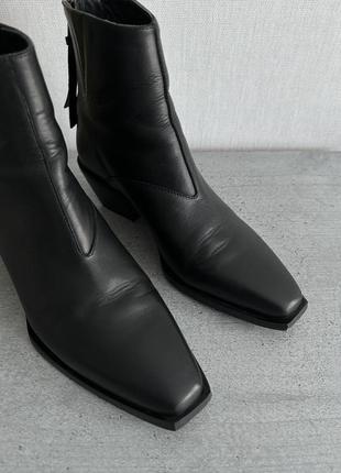 Шкіряні ботильйони allsaints leonora leather boots3 фото