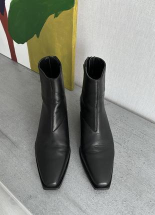 Шкіряні ботильйони allsaints leonora leather boots2 фото