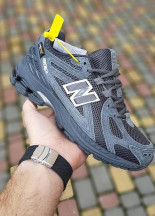 Чоловічі літні кросівки new balance 1906r темно сірі сітка  нюбеленс 1906р чоловічі топ якість