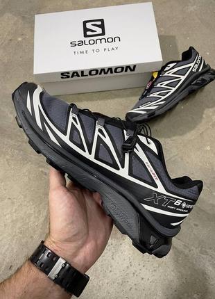 Salomon xt-6 gore-tex black lunar rock