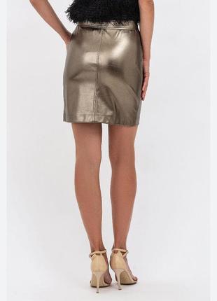 Юбка экокожа с карманами 46 размер