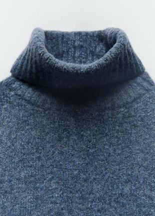 Об'ємний светер з високим горлом zara  s-xs6 фото
