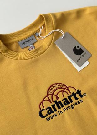 Світшот carhartt wip geo script sweatshirt in yellow