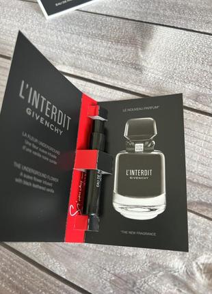 Пробники givenchy l'interdit eau de parfum intense парфюмированная вода3 фото