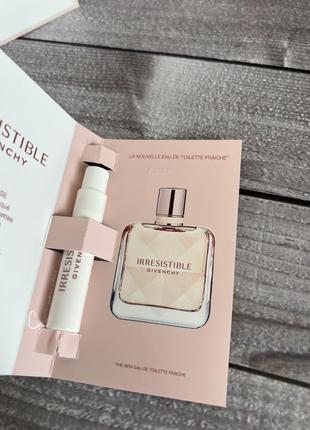 Пробники givenchy irresistible eau de toilette fraiche туалетная вода