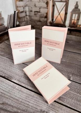 Пробники givenchy button-up irresistible eau de toilette fraiche туалетна вода