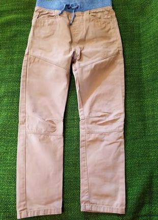 Летние легкие бежевые джинсы чинос tu. размер 8лет,128см.