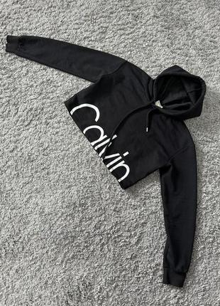 Худи укороченное calvin klein