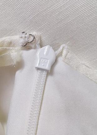 Шикарная белая винтажная юбка с вышивкой kaleidoscope10 фото
