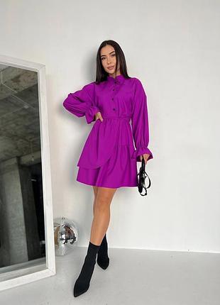 Платье платье. размеры: 42-44, 46-48. цвета: черный, голубой, фуксия, серый, электрик