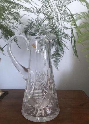 Кувшин хрусталь винтаж!