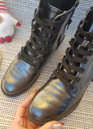 Блестящие серебристые ботинки челсиanna field 385 фото