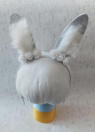 Украшения, аксессуары к костюму зайки. обруч ободок ушки зайчика, заи, кролика