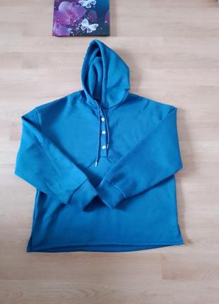 Худи большого размера,кофта на флисе, универсальная тёплая кофта мужская /женская