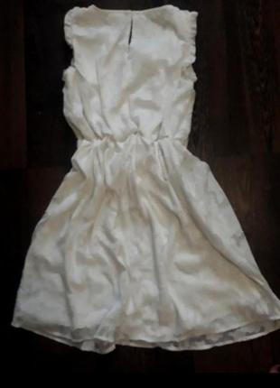 Белое платье шифоновое  платья плаття сукня2 фото