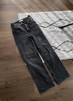 Джинсы zara графитовые