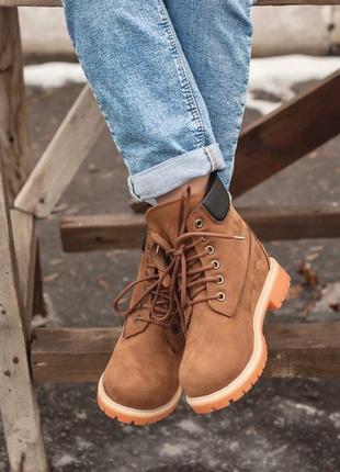 Ботинки женские зимние timberland с мехом, очень теплые, не промокают