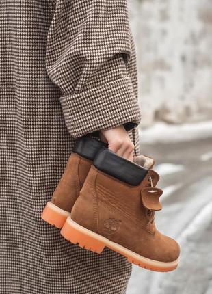 Черевики жіночі зимові timberland з хутром, дуже теплі, не промокають2 фото