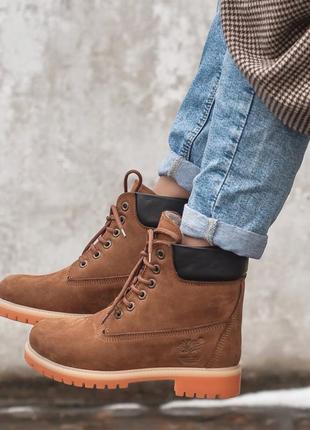 Ботинки женские зимние timberland с мехом, очень теплые, не промокают6 фото