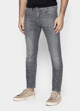 Hugo boss 34/32 светлые серые джинсы stretch regular fit