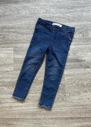 Стильные джинсы джеггинсы лосины на девочку 4-5 110 denim co