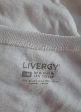 Хлопковая базовая футболка livergy германия  р. m,l, xl европ2 фото