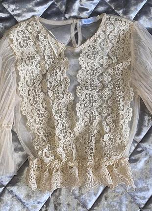 Блуза з мереживом 🎀