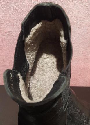 Ботинки зимние из натуральной кожи на овчине