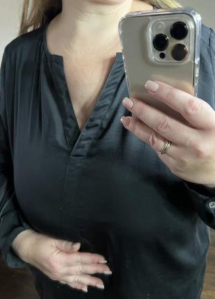 Блуза с v образным вырезом большого размера