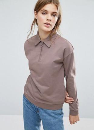 Asos свитшот в стиле ретро с молнией страна- изготовитель турция отличное качество