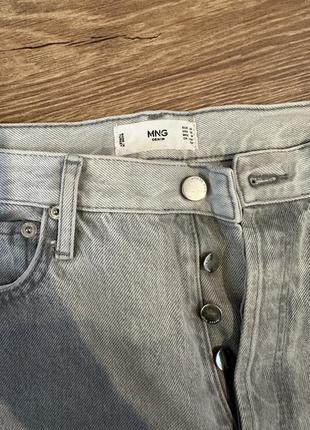 Серые джинсы mango размер 42 евро10 фото