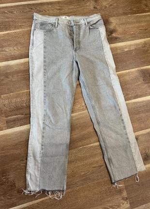 Серые джинсы mango размер 42 евро6 фото