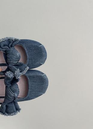 Джинсовые туфли h&amp;m, туфельки, 7 размер, 23 размер, 24 размер, деним, джинс