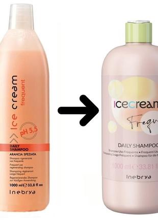 Шампунь для всех типов волос inebrya frequent ice cream daily shampoo2 фото