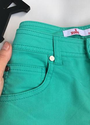 Бирюзовая мини юбка 4