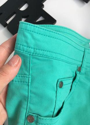 Бирюзовая мини юбка 5