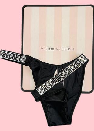 Трусики бразилианы со стразами виктория сикрет victoria’s secret