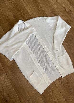 Білий кардиган h&m
