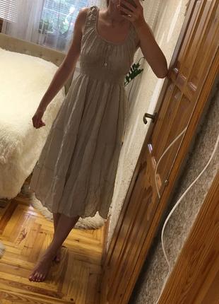 Итальянский сарафан из натуральной ткани