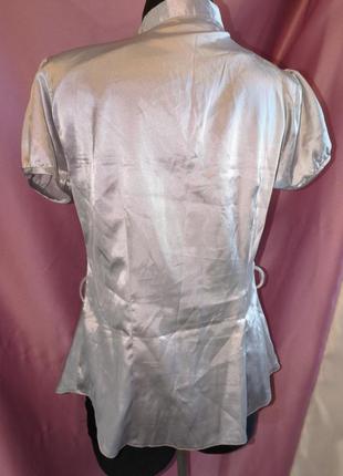 Срібна блузка3 фото